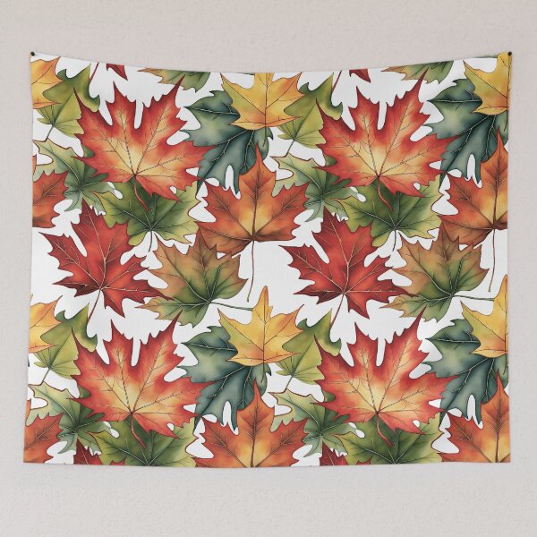 Item preview, Autumn Leaf Pattern | Warm Colors designed and sold by UnhingedBird.