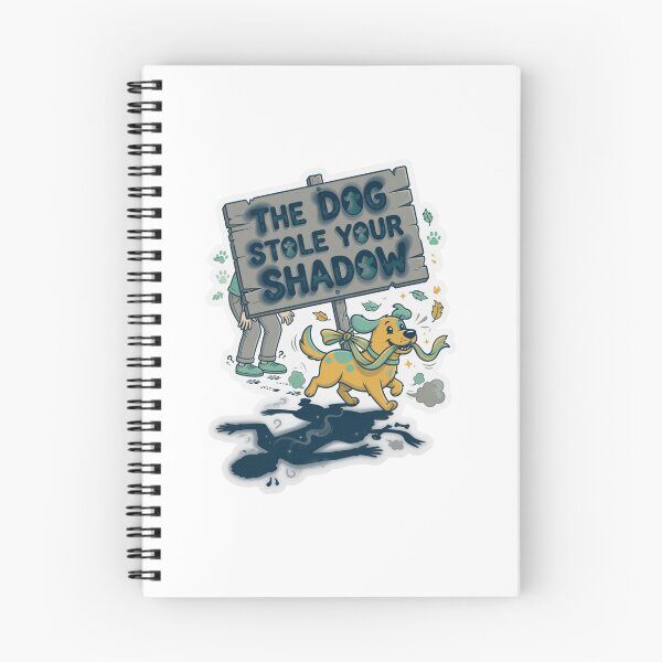 Item preview, The Dog Stole Your Shadow Funny Fantasy Sticker designed and sold by Imaginarium of Chaos falcon88 .
