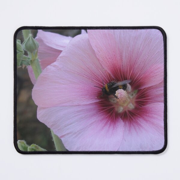 Item preview, Bumblebee bathing in a Hollyhock designed and sold by FlowerCloud.