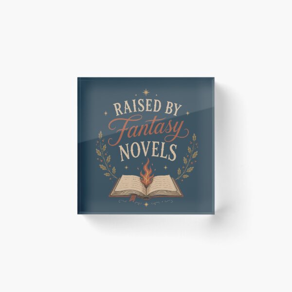 Item preview, Raised By Fantasy Novels – Cozy Booktok Reader Aesthetic Design designed and sold by Moonwoven Studio.