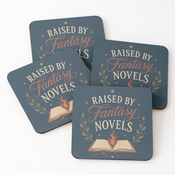 Item preview, Raised By Fantasy Novels – Cozy Booktok Reader Aesthetic Design designed and sold by Moonwoven Studio.