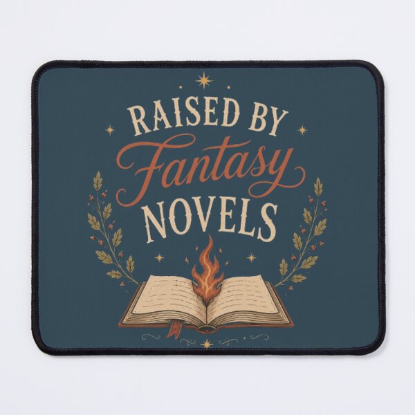Item preview, Raised By Fantasy Novels – Cozy Booktok Reader Aesthetic Design designed and sold by Moonwoven Studio.