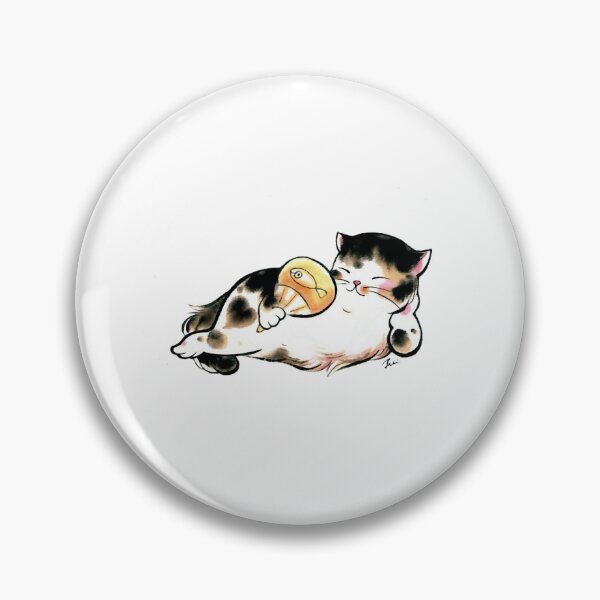 Item preview, Cute Chubby Calico Cat Lying Down Art designed and sold by OpusTwo.