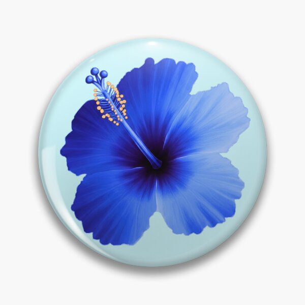 Item preview, Blooming Blue Hibiscus Tropical Floral Art designed and sold by TreasurNTemplat.