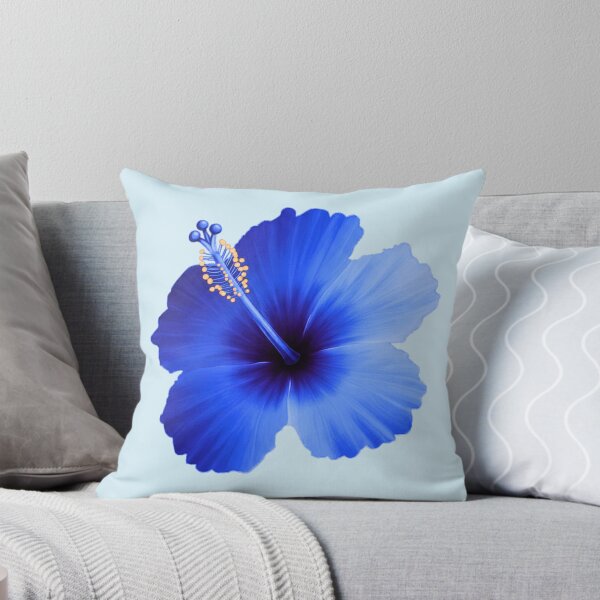 Item preview, Blooming Blue Hibiscus Tropical Floral Art designed and sold by TreasurNTemplat.