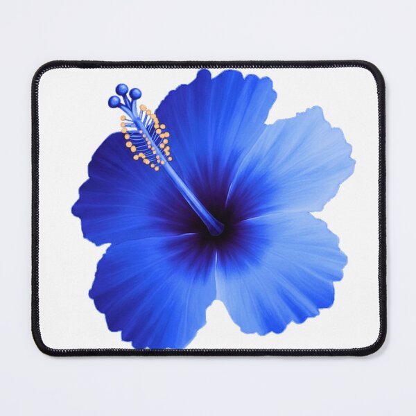 Item preview, Blooming Blue Hibiscus Tropical Floral Art designed and sold by TreasurNTemplat.