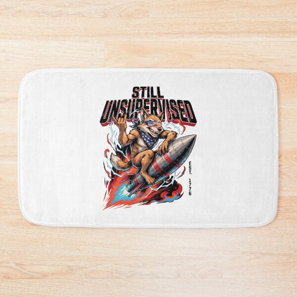 Item preview, Still Unsupervised Patriotic Werewolf Rocket Rider Tee v2 designed and sold by DarylWelsh2024.