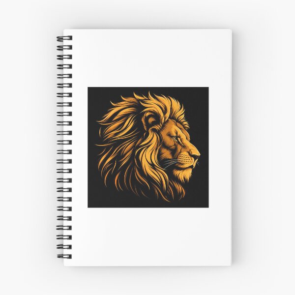 Item preview, Majestic Golden Lion Profile Animal Art designed and sold by YogiCodeLab.