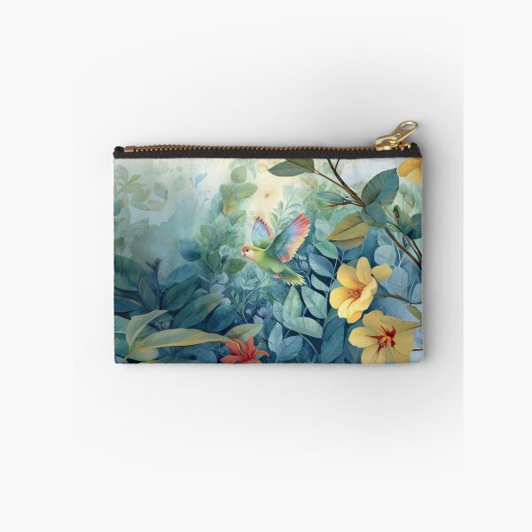Item preview, A Parrotlet flying through a spring garden, Birds in Motion designed and sold by CDC40.