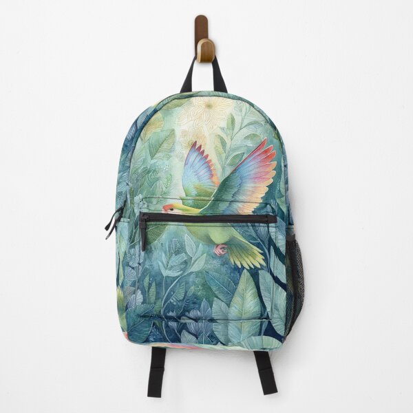 Item preview, A Parrotlet flying through a spring garden, Birds in Motion designed and sold by CDC40.