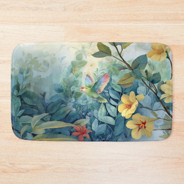 Item preview, A Parrotlet flying through a spring garden, Birds in Motion designed and sold by CDC40.