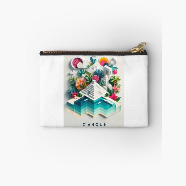Item preview, Cancun Mexico Travel Poster - Abstract Tropical Island Beach Art designed and sold by OzzFrequency.