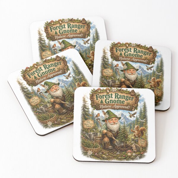 Item preview, Forest Ranger Gnome – Nature Approved Vintage Forest Design designed and sold by Alpine-Ink.