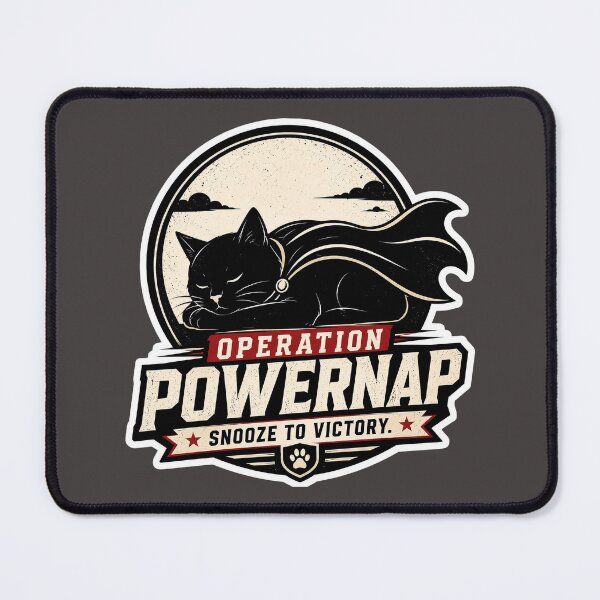 Item preview, Operation Powernap Shirt, Funny Sleeping Cat T-Shirt, Black Cat Gift, Cat Lover Tee, Tactical Cat Shirt, Cat Dad Gift, Cat Mom Tee designed and sold by Halejo68.