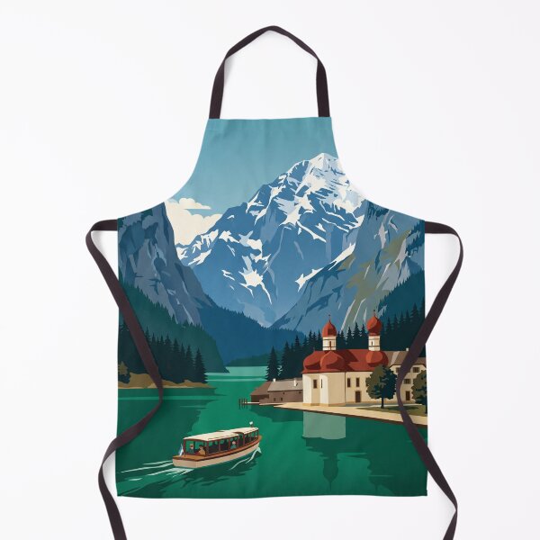 Item preview, Königssee Germany Vintage Travel Poster – Alps Art designed and sold by Bomax121.
