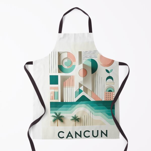 Item preview, Cancun Mexico Travel Poster - Abstract Tropical Island Beach Art designed and sold by OzzFrequency.