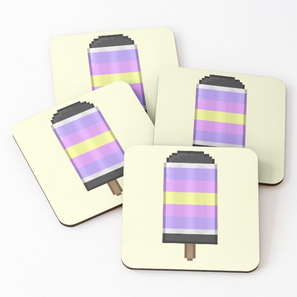 Item preview, Pixelart Enbyflux Pride Icepop designed and sold by Lilac-Cat.