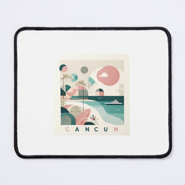Item preview, Cancun Mexico Travel Poster - Abstract Tropical Island Beach Art designed and sold by OzzFrequency.