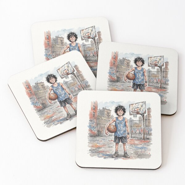 Item preview, Funny Teenage NYC Basketball Hoops Portrait designed and sold by Home Decor Art.