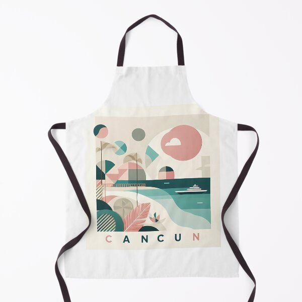 Item preview, Cancun Mexico Travel Poster - Abstract Tropical Island Beach Art designed and sold by OzzFrequency.
