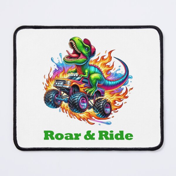Item preview, Roar & Ride – T-Rex Monster Truck | Fun dinosaur cartoon design designed and sold by Bach4you.