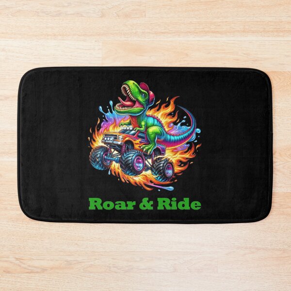Item preview, Roar & Ride – T-Rex Monster Truck | Fun dinosaur cartoon design designed and sold by Bach4you.