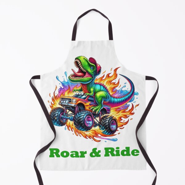 Item preview, Roar & Ride – T-Rex Monster Truck | Fun dinosaur cartoon design designed and sold by Bach4you.