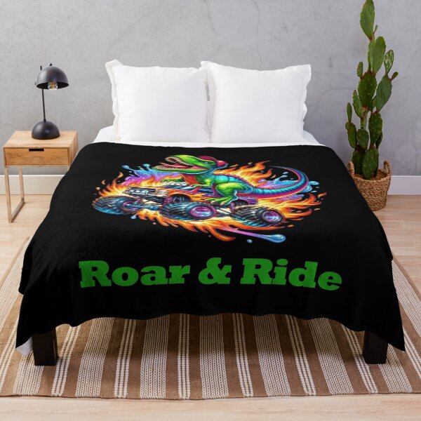 Item preview, Roar & Ride – T-Rex Monster Truck | Fun dinosaur cartoon design designed and sold by Bach4you.