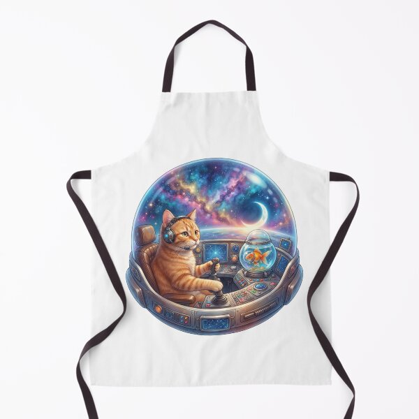 Item preview, Space Cat Pilot and Goldfish Cosmic Adventure designed and sold by DadGenX.