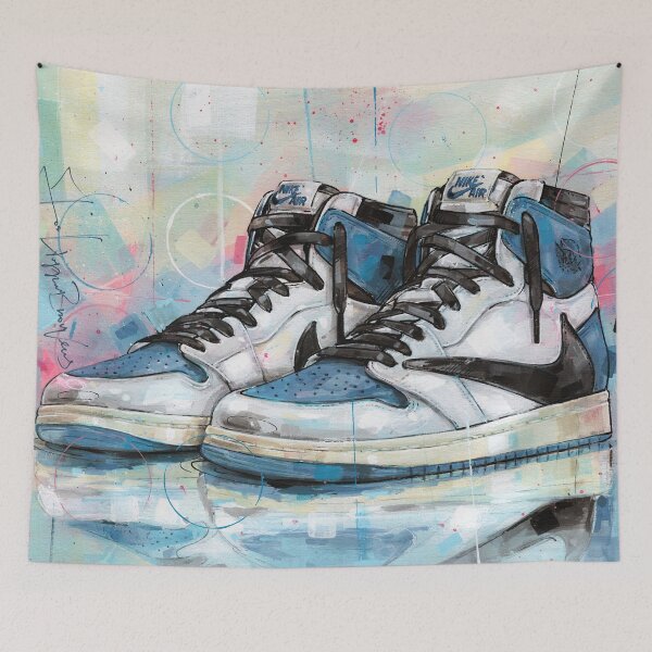 Item preview, AirJordan Fragment High sneaker art designed and sold by GalleryKauffeld.