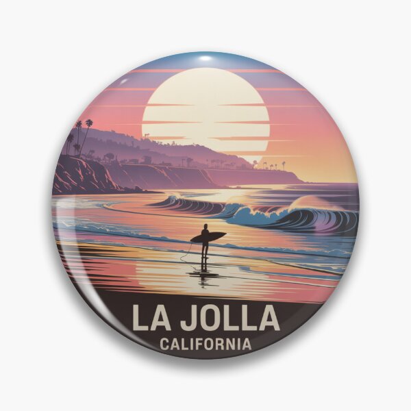 Item preview, La Jolla California: Reflective Surfer Sunset designed and sold by CircinusStore.