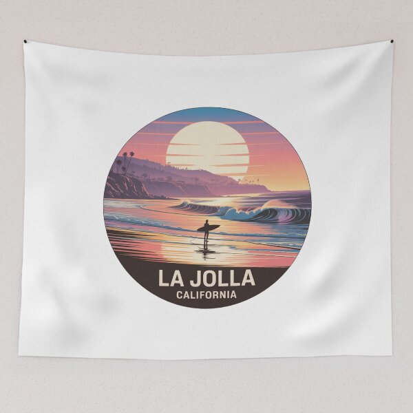 Item preview, La Jolla California: Reflective Surfer Sunset designed and sold by CircinusStore.