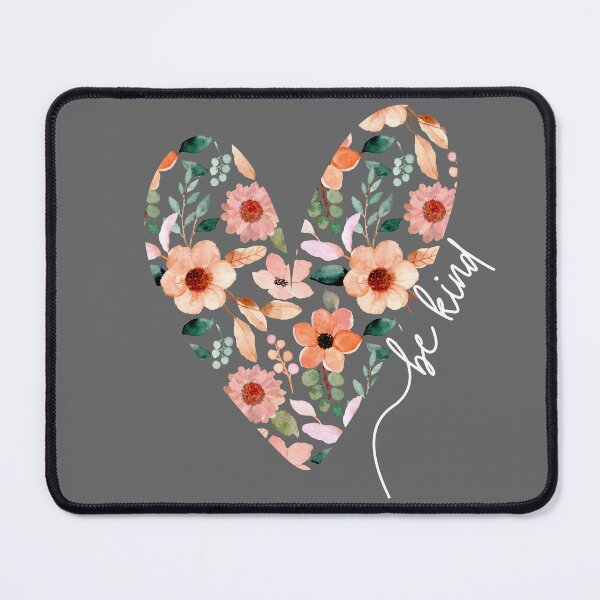 Item preview, Be Kind Floral Heart designed and sold by UltraView Designs.