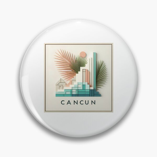 Item preview, Cancun Mexico Travel Poster - Abstract Tropical Island Beach Art designed and sold by OzzFrequency.