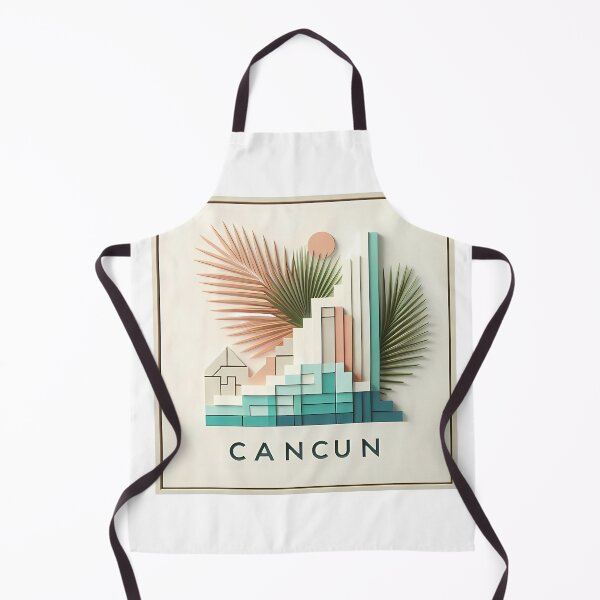 Item preview, Cancun Mexico Travel Poster - Abstract Tropical Island Beach Art designed and sold by OzzFrequency.