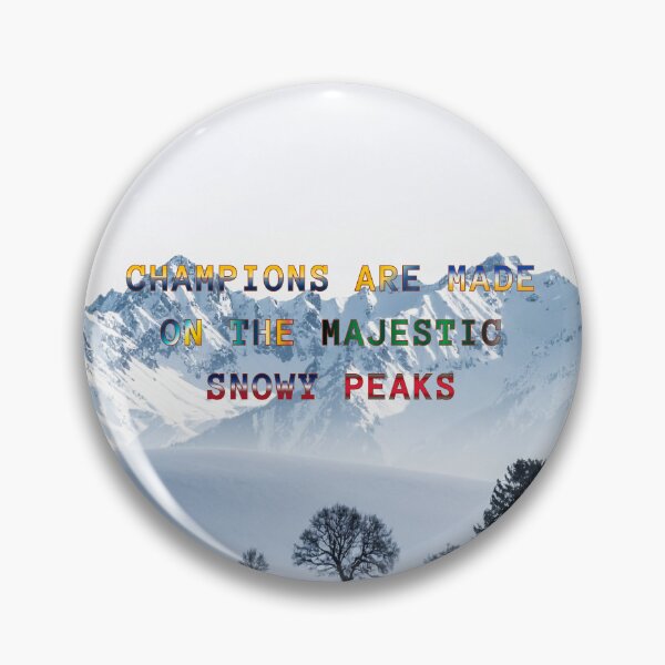 Item preview, Champions are Made on the Majestic Snowy Peaks #4 designed and sold by Holy JM Designs.