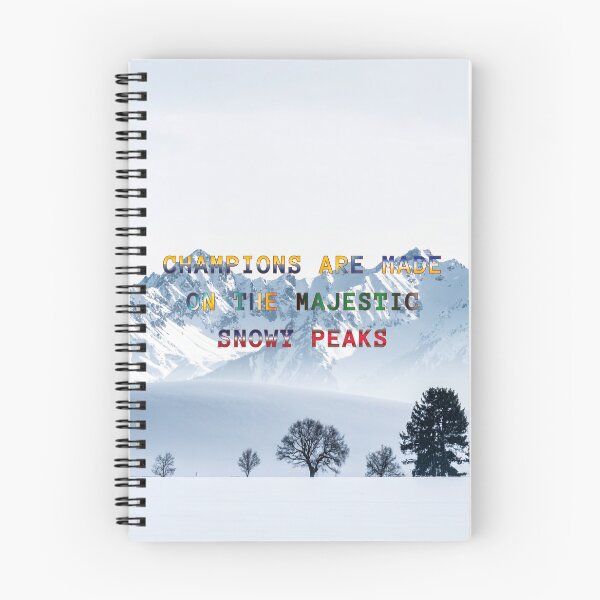 Item preview, Champions are Made on the Majestic Snowy Peaks #4 designed and sold by Holy JM Designs.