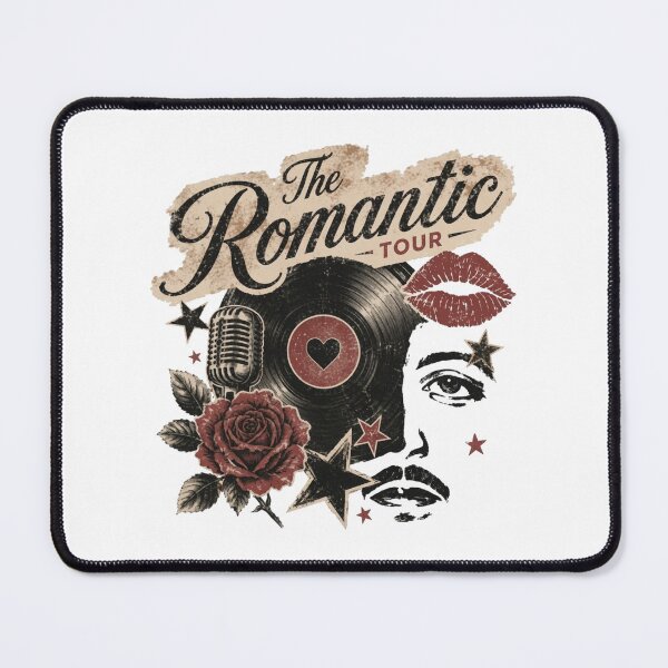 Item preview, The Romantic Bruno Mars Tour, Retro Vinyl Record designed and sold by GlennAJacobs.