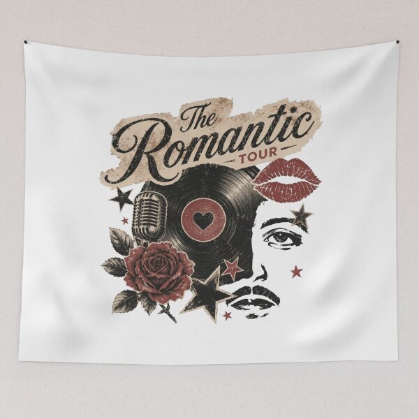 Item preview, The Romantic Bruno Mars Tour, Retro Vinyl Record designed and sold by GlennAJacobs.