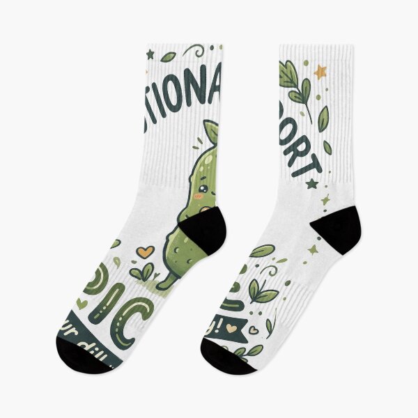 Item preview, Emotional Support Pickle Cute Kawaii Pun designed and sold by LOVEARTDESIGN.