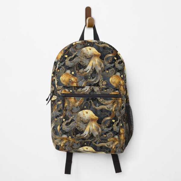 Item preview, golden octopus marine pattern designed and sold by Abizola.