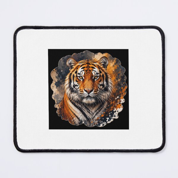 Item preview, Abstract Splatter Paint Tiger Face Art designed and sold by YogiCodeLab.