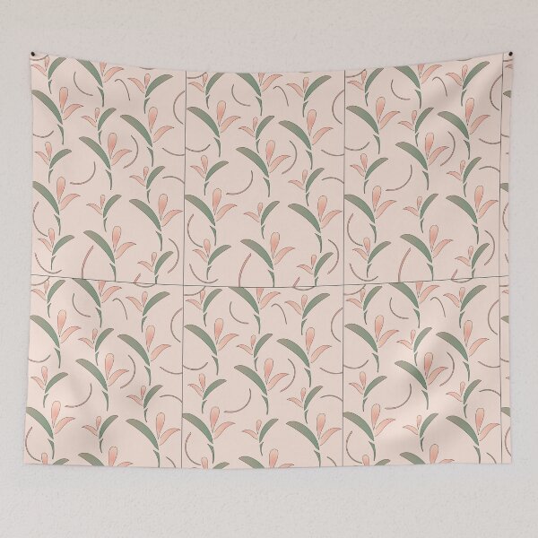 Item preview, Minimalist Pastel Floral Seamless Pattern designed and sold by Markedin.