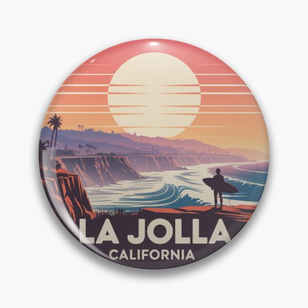 Item preview, La Jolla California: Purple Sunset Surfer designed and sold by CircinusStore.