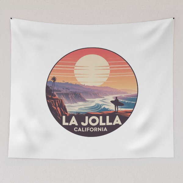 Item preview, La Jolla California: Purple Sunset Surfer designed and sold by CircinusStore.