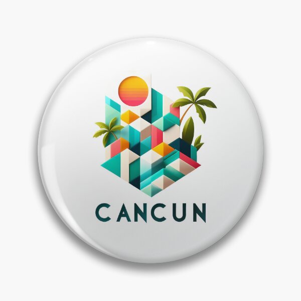 Item preview, Cancun Mexico Travel Poster - Abstract Tropical Island Beach Art designed and sold by OzzFrequency.