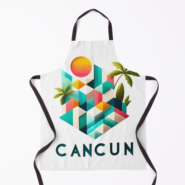 Item preview, Cancun Mexico Travel Poster - Abstract Tropical Island Beach Art designed and sold by OzzFrequency.