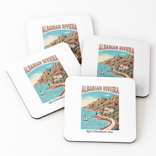 Item preview, Albanian Riviera Mediterranean Soul Retro Travel Design designed and sold by Arrow2025.