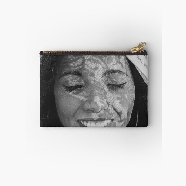 Item preview, Female Portrait with Floral Lace — Hyperrealistic Graphite Drawing designed and sold by David Mateo ArtWorks.