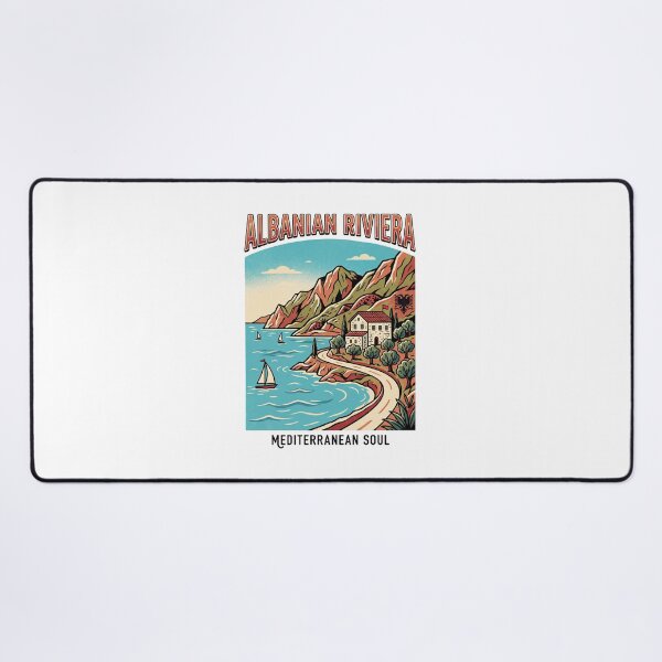 Item preview, Albanian Riviera Mediterranean Soul Retro Travel Design designed and sold by Arrow2025.
